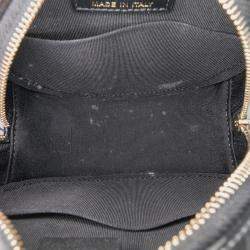 مملوكة مسبقًا Chanel Black Quilted Patent Round As Earth Crossbody