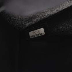 مملوكة مسبقًا حقيبة كتف شانيل قلاب مزدوج كلاسيكية جلد معدني