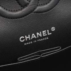 مملوكة مسبقًا حقيبة كتف شانيل قلاب مزدوج كلاسيكية جلد معدني