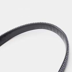 مملوكة مسبقًا Chanel Paris Hamburg Navy/Black Leather and Wool Shoulder Bag