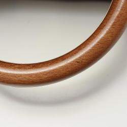 مملوكة مسبقًا حقيبة شانيل كتف بمقبض علوي خشبي جلد أسود فاتينة