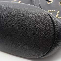 مملوكة مسبقًا حقيبة شانيل بلاك ليذر دوفيل كتف