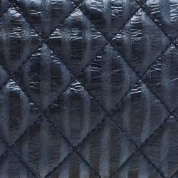 Pre Owned Chanel Metallic Blue Quilted Striped Leather Classic 226 Reissue 2.55 Flap Bag