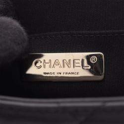 Pre Owned Chanel CC Box Small Black Leather Shoulder Bag