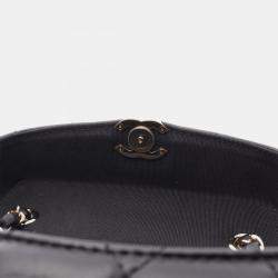 Pre Owned Chanel CC Box Small Black Leather Shoulder Bag