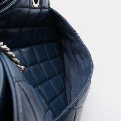 مملوكة مسبقًا حقيبة يد توتس شانيل أوربان ديلايت جلد أزرق