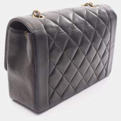 مملوكة مسبقًا حقيبة شانيل ديانا كتف جلدية سوداء