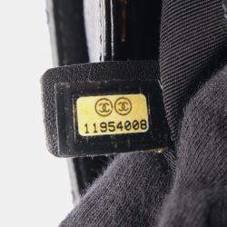 مملوكة مسبقًا Chanel CC Petite Shopping PST Black Leather Tote Bag