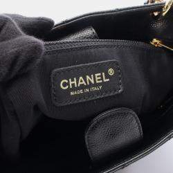 مملوكة مسبقًا Chanel CC Petite Shopping PST Black Leather Tote Bag