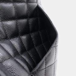 مملوكة مسبقًا Chanel CC Petite Shopping PST Black Leather Tote Bag