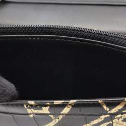 Pre Owned حقيبة شانيل جلد غرافيتي ذهبي أسود 2.55 شانهولدر