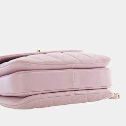 Pre Owned Chanel Pink Small Lambskin Trendy CC Top Handle Bag