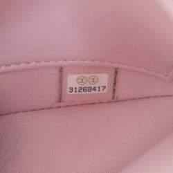 Pre Owned Chanel Pink Small Lambskin Trendy CC Top Handle Bag