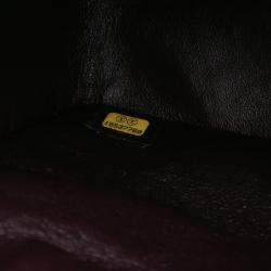Pre Owned Chanel Purple Jumbo Classic Lambskin Double Flap