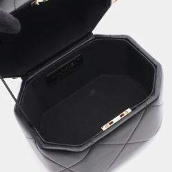 مملوكة مسبقًا حافظة شانيل باريس شاتو دو شينونسو جلد أسود فاندوم