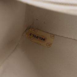 Pre Owned Chanel Classic Single Flap White Leather Shoulder Bag