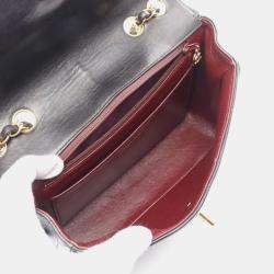 Pre Owned Chanel Mademoiselle Black Leather Shoulder Bag