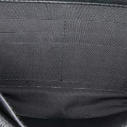 Pre Owned Chanel Black CC Quilted Lambskin Wallet On Chain