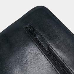 Pre Owned Chanel Black CC Quilted Lambskin Wallet On Chain