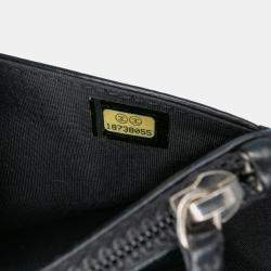 Pre Owned Chanel Black CC Quilted Lambskin Wallet On Chain