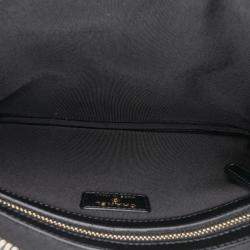 Pre Owned Chanel Black Medium Straw Deauville O Case Clutch