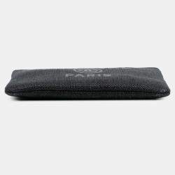 Pre Owned Chanel Black Medium Straw Deauville O Case Clutch