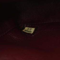 Pre Owned Chanel Classic Double Flap Medium Leather Shoulder Bag