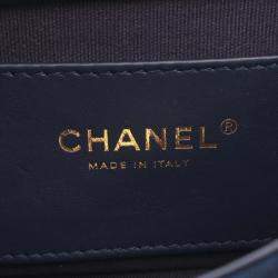 Pre Owned Chanel Paris-Le19M My Sweet CC Blue Leather Flap Bag