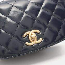 Pre Owned Chanel Paris-Le19M My Sweet CC Blue Leather Flap Bag