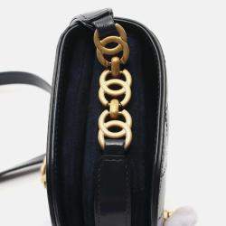 Pre Owned Chanel Paris-Le19M My Sweet CC Blue Leather Flap Bag