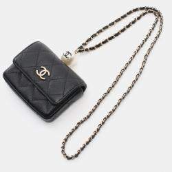 مملوكة مسبقًا Chanel CC Black Leather Coin Purse