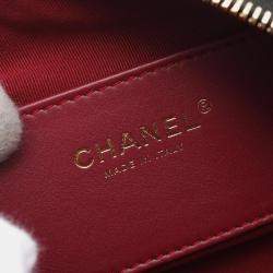 مملوكة مسبقًا Chanel Mini Black Leather Bowling Bag