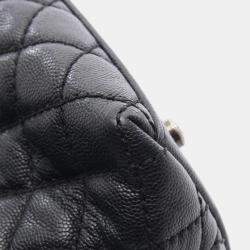 Pre Owned Chanel Coco Handle Black Leather Top Handle Bag