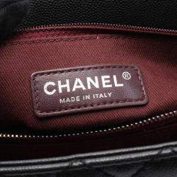 Pre Owned Chanel Coco Handle Black Leather Top Handle Bag