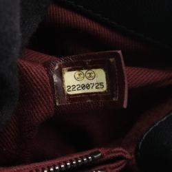 Pre Owned Chanel Coco Handle Black Leather Top Handle Bag