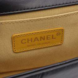 Pre Owned Chanel Embossed Graffiti Boy Leather Shoulder Bag