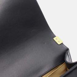 Pre Owned Chanel Embossed Graffiti Boy Leather Shoulder Bag