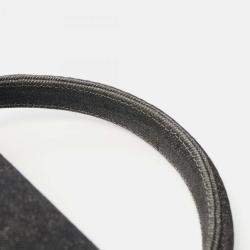 Pre Owned Chanel Coco Mark Gray Denim Handbag 