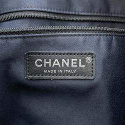 Pre Owned Chanel Shoulder Bag Coco Mark Girl Lambskin Black
