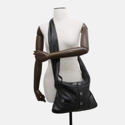 Pre Owned Chanel Shoulder Bag Coco Mark Girl Lambskin Black