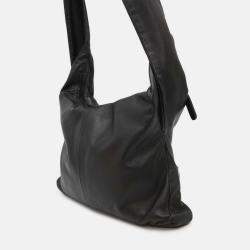 Pre Owned Chanel Shoulder Bag Coco Mark Girl Lambskin Black