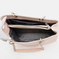 Pre Owned Chanel Matelasse Gst Chain Tote Bag In Caviar Pink