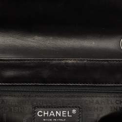 Pre Owned Chanel Black Quilted Leather No.5 Camellia Flap Bag