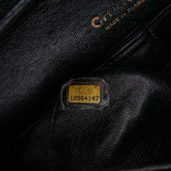 Pre Owned Chanel Black Medium Classic Caviar Double Flap
