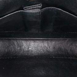 Pre Owned Chanel Black Medium Classic Caviar Double Flap