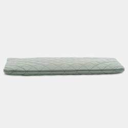 Pre Owned Chanel Green Large Quilted Lambskin O Case Clutch