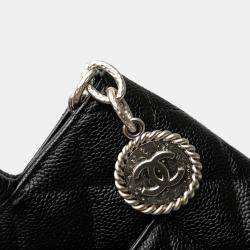 Pre Owned Chanel Black Caviar Medallion Tote