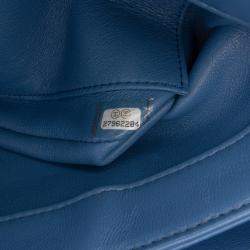 Pre Owned Chanel Blue Small Quilted Lambskin Trendy CC Flap