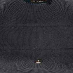 Pre Owned Chanel Blue Medium Bicolor Calfskin Graphic Flap