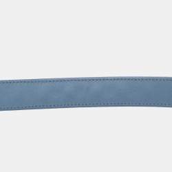 Pre Owned Chanel Blue Medium Double Stitched Denim 19 Flap